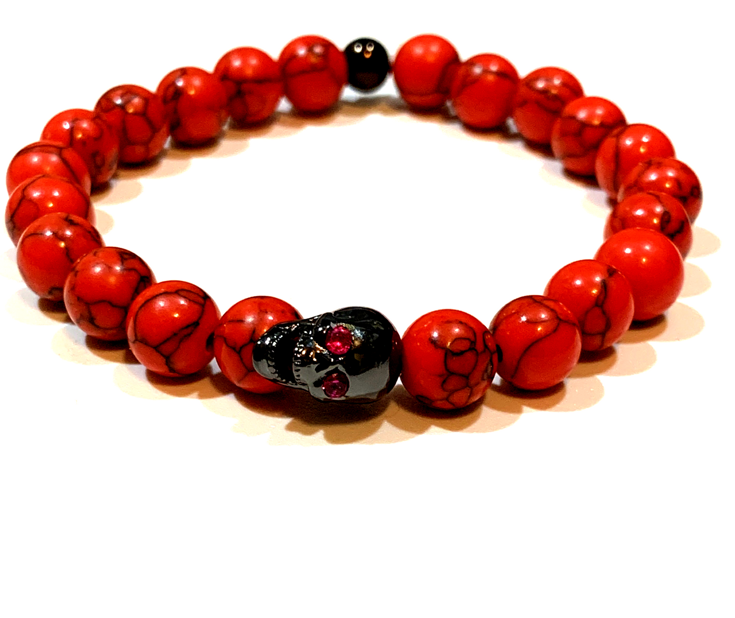 Red Tiger-eye-18k-Gold-blackened -8mm