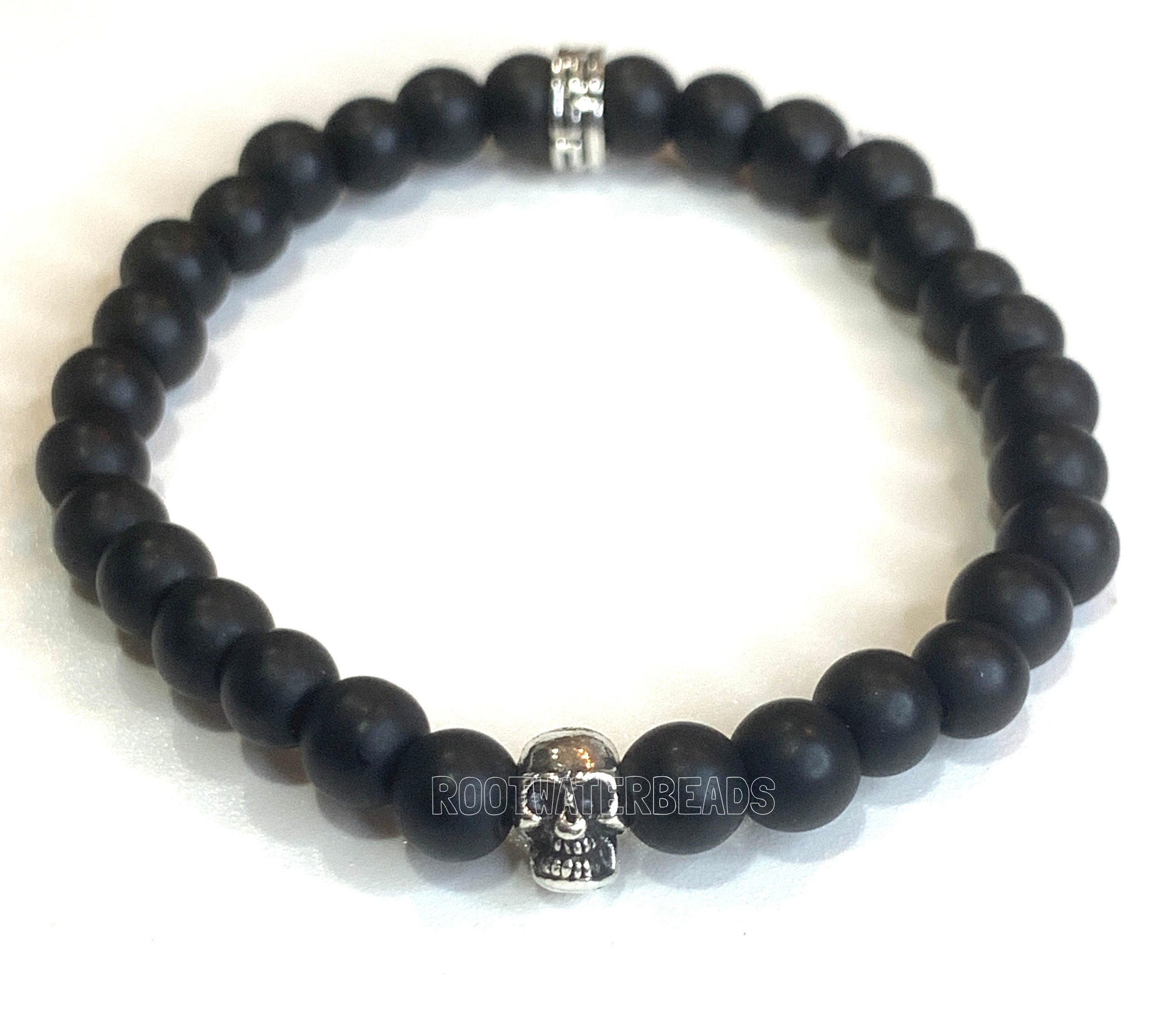 Black-Matte 6mm bead bracelet