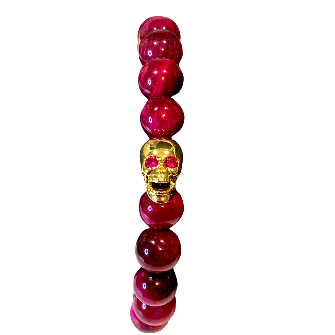 Rose-Red-Gemstone-Beads-18kGold-8mm