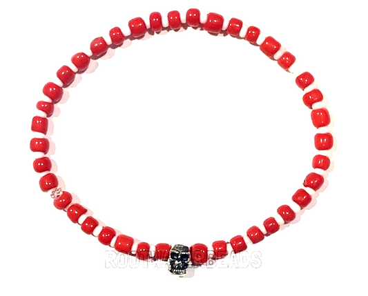 Shango-Red-White- Eleke bracelet