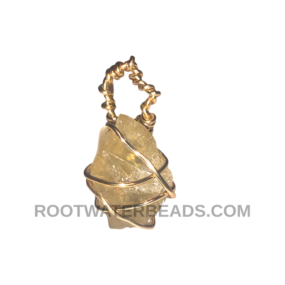 Lemon Quart- Crystal pendant