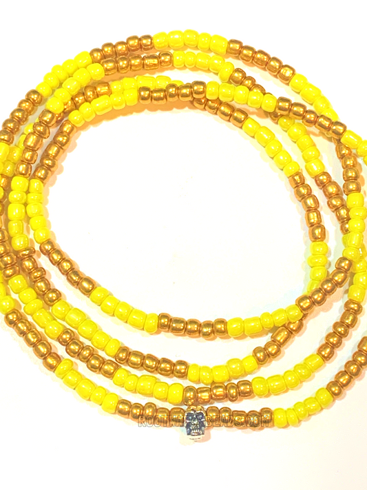 Oshun-Yellow-Gold-Eleke necklace